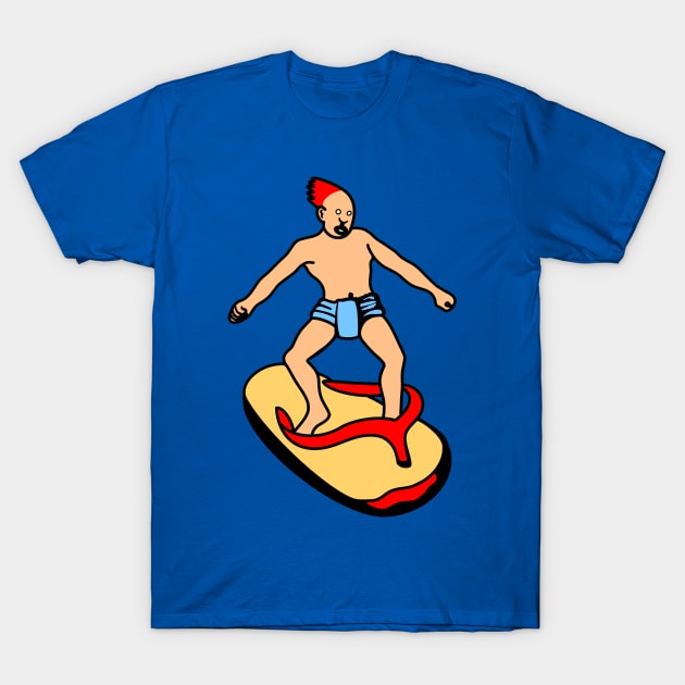 Slipper Surfer T-Shirt by Rapiamad